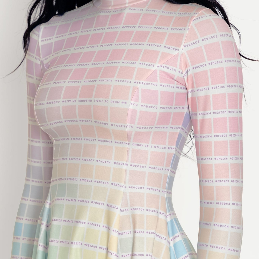 Black Milk XS pastel skater dress